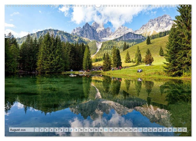 Produktbild: &Ouml;sterreich Berg und See (hochwertiger Premium Wandkalender 2026 DIN A2 quer), Kunstdruck in Hochglanz