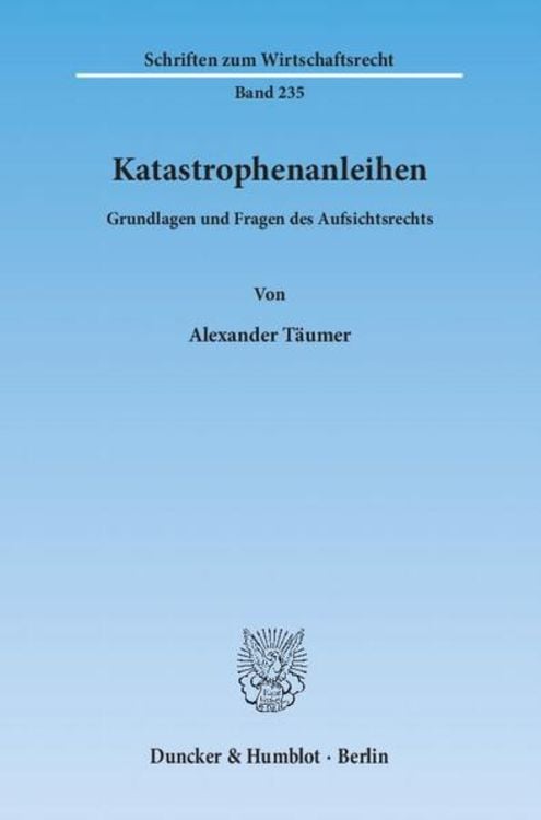 Produktbild: Katastrophenanleihen.