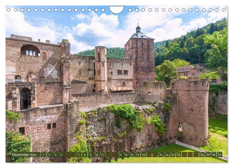 Produktbild: Heidelberger Neckarzauber (Wandkalender 2026 DIN A4 quer), CALVENDO Monatskalender