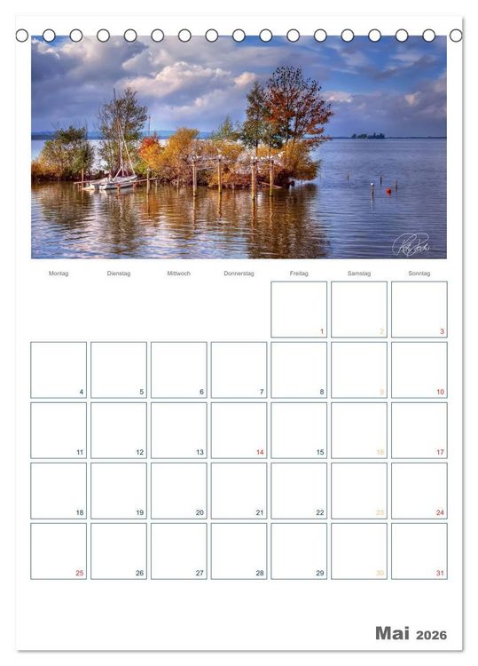 Produktbild: Am Steinhuder Meer / Planer (Tischkalender 2026 DIN A5 hoch), CALVENDO Monatskalender