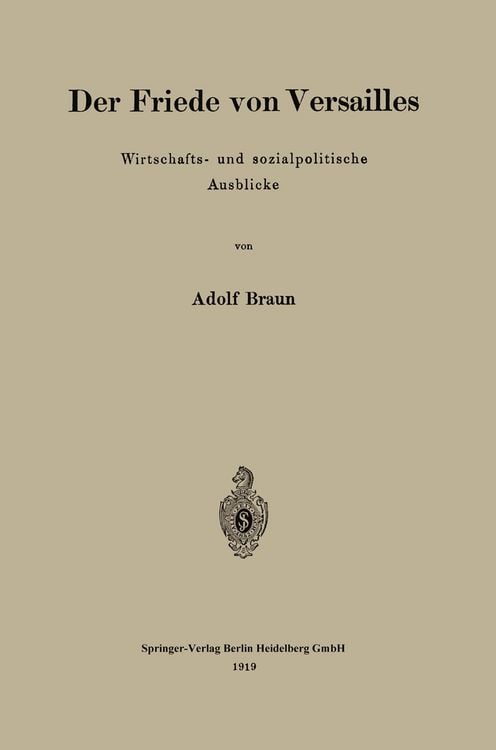 Produktbild: Der Friede von Versailles