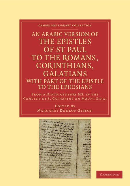 Produktbild: Arabic Version of Epistles of St. Paul to Romans, Corinthians,