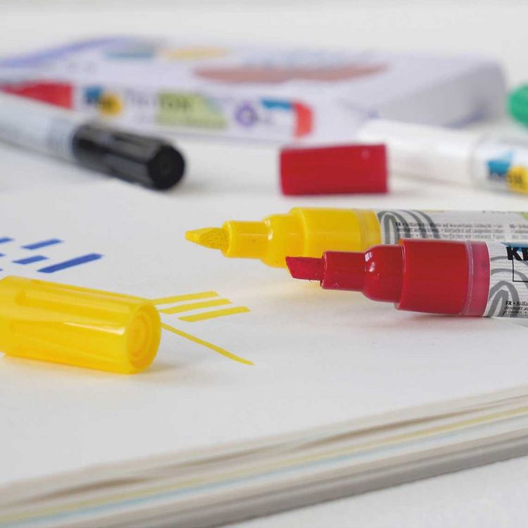 Produktbild: KREUL Triton Acrylic Marker edge 6er Set