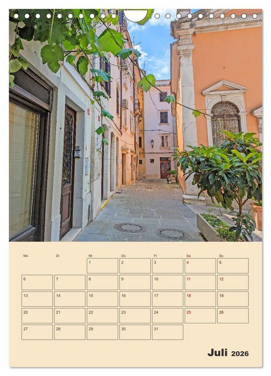 Produktbild: Piran, Sloweniens Perle am Mittelmeer (Wandkalender 2026 DIN A4 hoch), CALVENDO Monatskalender