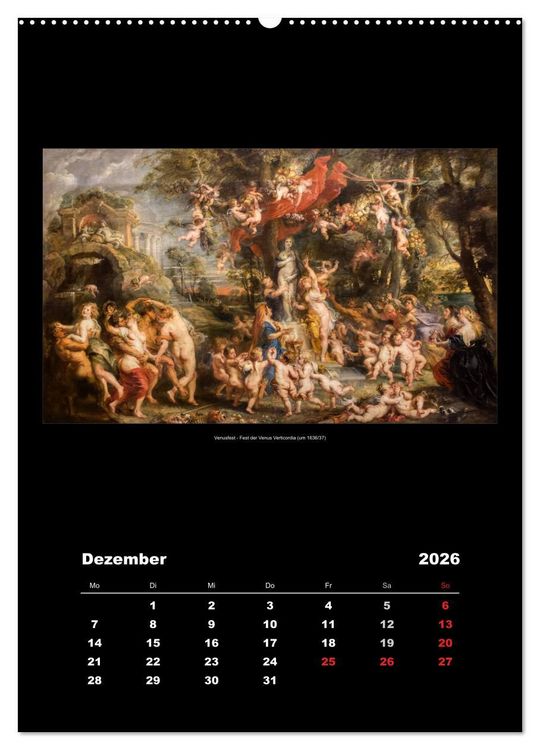 Produktbild: Peter Paul Rubens - Rubens (hochwertiger Premium Wandkalender 2026 DIN A2 hoch), Kunstdruck in Hochglanz