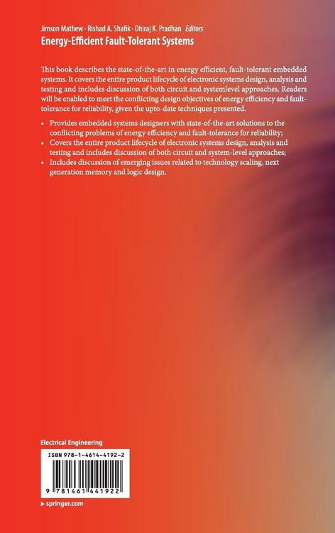 Produktbild: Energy-Efficient Fault-Tolerant Systems