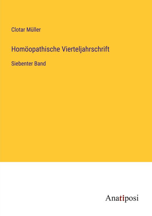 Produktbild: Hom&ouml;opathische Vierteljahrschrift