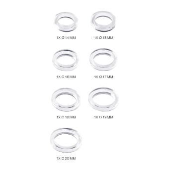 Produktbild: Silikon Gie&szlig;form Ringe schmal / Au&szlig;enma&szlig; Silikonform 4 x 21,5 cm
