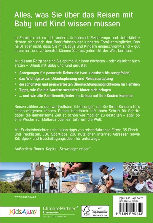 Produktbild: Reisehandbuch f&uuml;r Familien: Reisen mit Baby und Kind