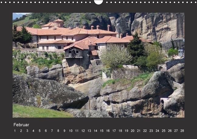 Produktbild: Meteora-Kl&ouml;ster in Griechenland (Wandkalender immerw&auml;hrend DIN A3 quer)