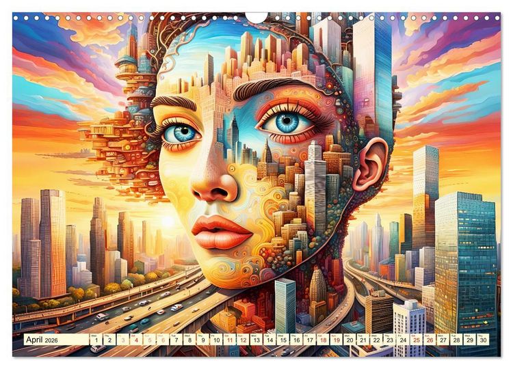 Produktbild: Faces of the metropolis (Wall Calendar 2026 DIN A3 landscape), CALVENDO 12 Month Wall Calendar