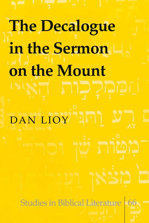 Produktbild: The Decalogue in the Sermon on the Mount