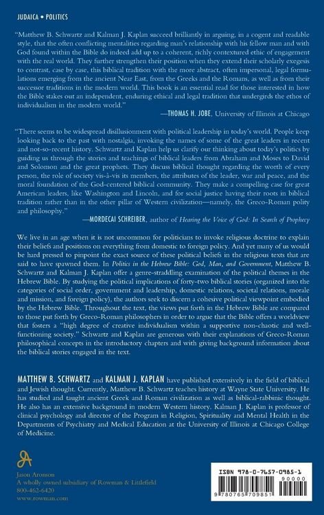 Produktbild: Politics in the Hebrew Bible