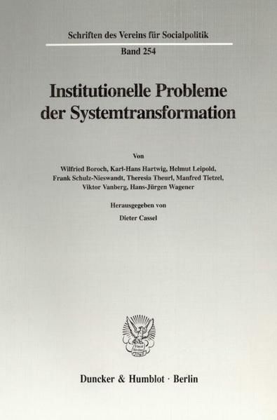 Produktbild: Institutionelle Probleme der Systemtransformation.