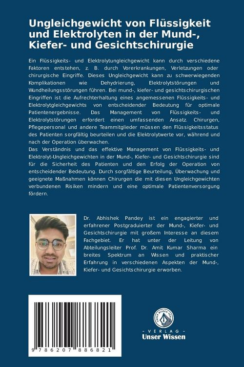Produktbild: Ungleichgewicht von Fl&uuml;ssigkeit und Elektrolyten in der Mund-, Kiefer- und Gesichtschirurgie