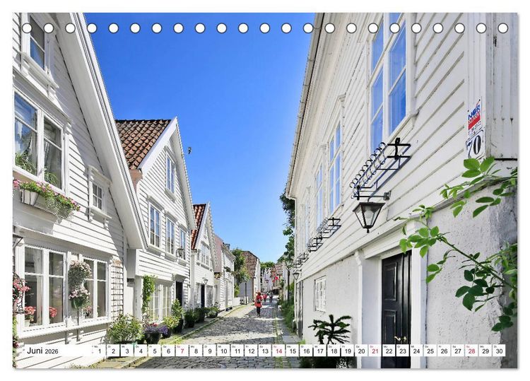 Produktbild: Sommer in Stavanger vom Frankfurter Taxifahrer Petrus Bodenstaff (Tischkalender 2026 DIN A5 quer), CALVENDO Monatskalender