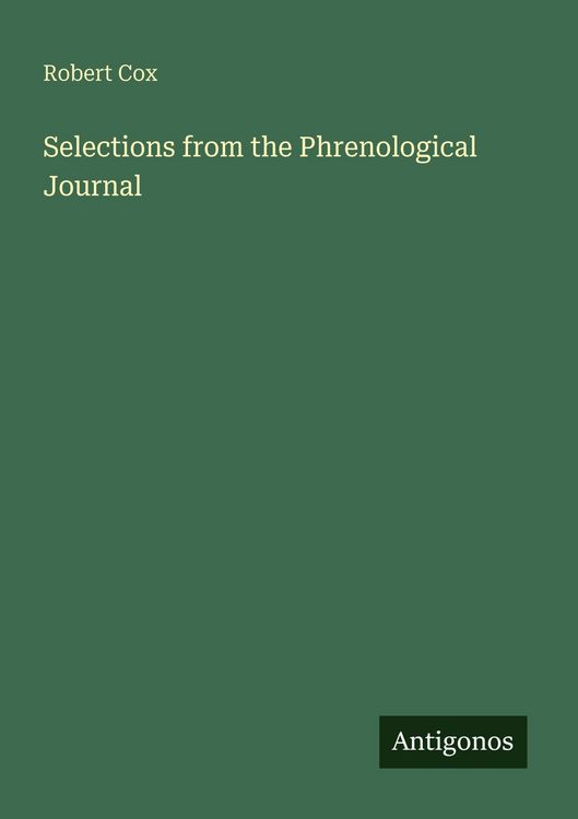 Produktbild: Selections from the Phrenological Journal