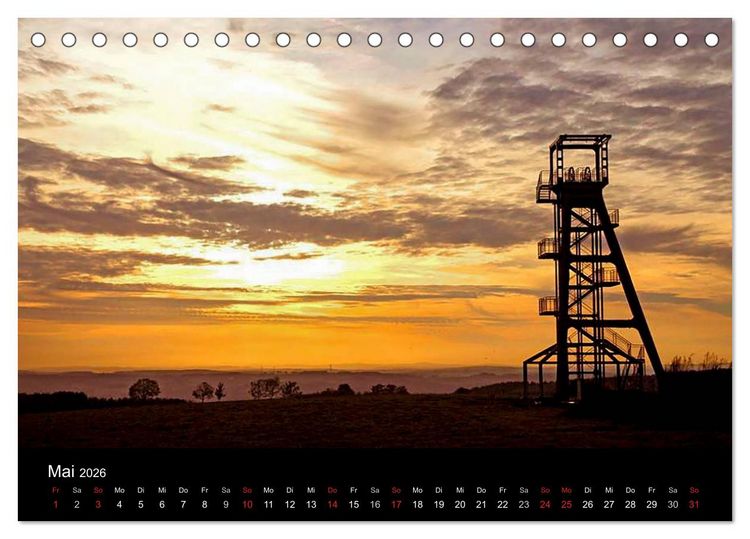 Produktbild: Meine Heimat Westerwald (Tischkalender 2026 DIN A5 quer), CALVENDO Monatskalender