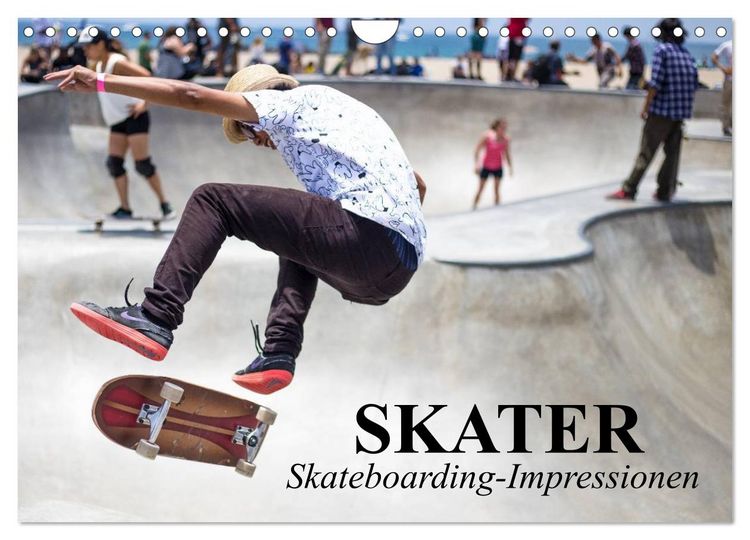 Produktbild: Skater. Skateboarding-Impressionen (Wandkalender 2026 DIN A4 quer), CALVENDO Monatskalender