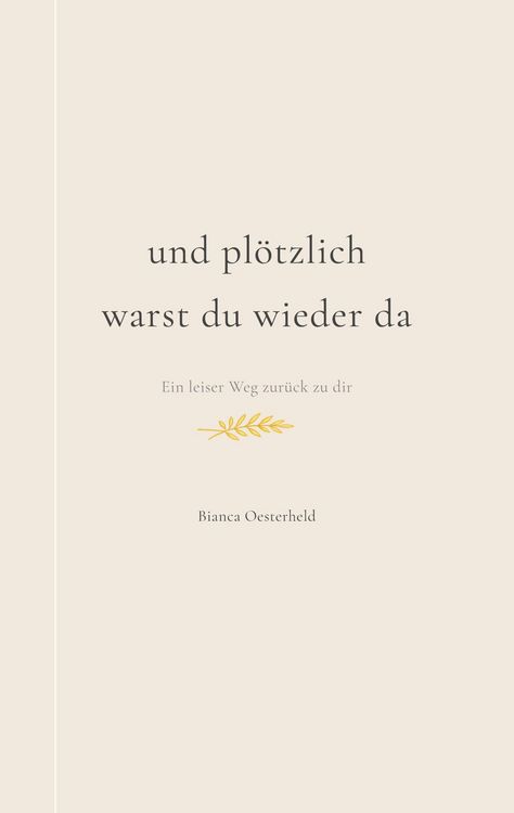 Produktbild: Und pl&ouml;tzlich warst du wieder da