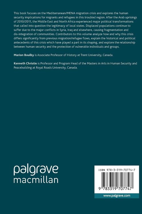 Produktbild: Migration, Refugees and Human Security in the Mediterranean and MENA