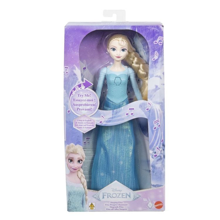 Produktbild: Disney Die Eiskönigin Singende Elsa-Puppe, singt Lass jetzt los“ aus dem Film in 4 Sprachen