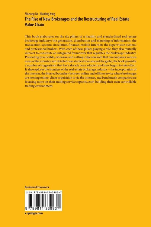 Produktbild: The Rise of New Brokerages and the Restructuring of Real Estate Value Chain