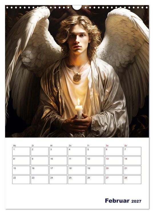 Produktbild: Die reine Sch&ouml;nheit der Engel (Wandkalender 2027 DIN A3 hoch), CALVENDO Monatskalender