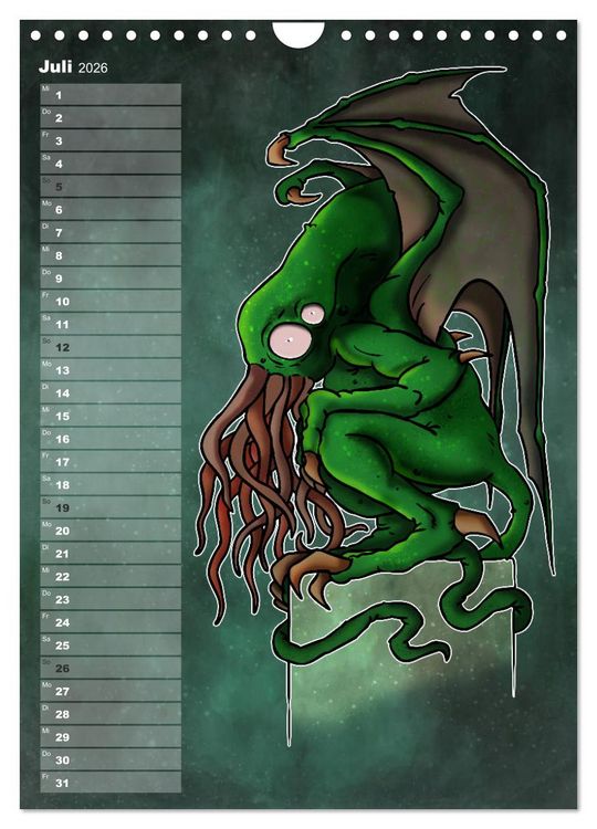 Produktbild: Bestiarium Vladi Krafft (Wandkalender 2026 DIN A4 hoch), CALVENDO Monatskalender