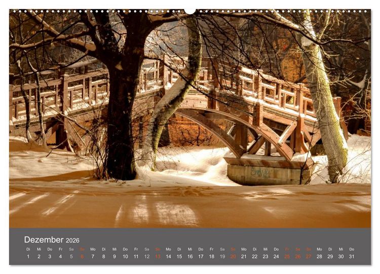 Produktbild: Leipzig - Parks und Landschaften (hochwertiger Premium Wandkalender 2026 DIN A2 quer), Kunstdruck in Hochglanz