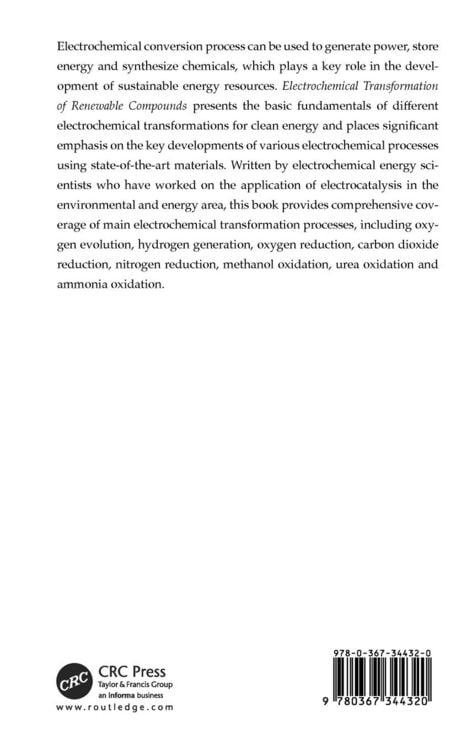 Produktbild: Electrochemical Transformation of Renewable Compounds