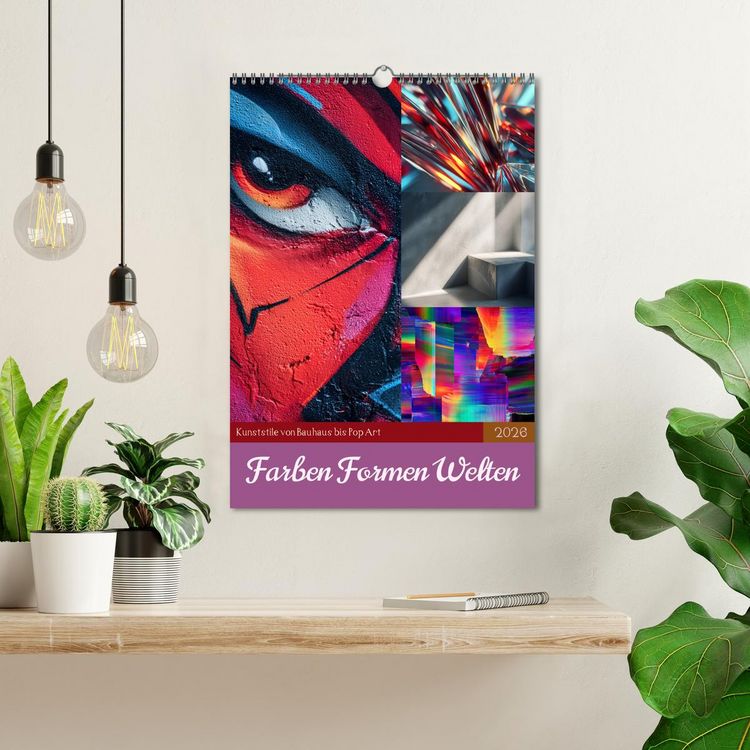 Produktbild: Farben Formen Welten (Wandkalender 2026 DIN A3 hoch), CALVENDO Monatskalender