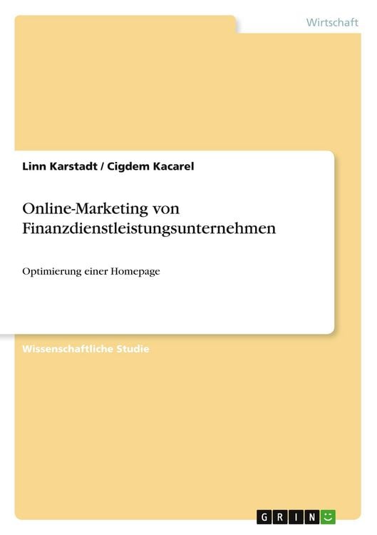 Produktbild: Online-Marketing von Finanzdienstleistungsunternehmen