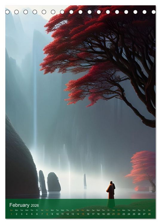 Produktbild: Epic Wanderings (Desk Calendar 2026 DIN A5 portrait), CALVENDO 12 Month DeskCalendar