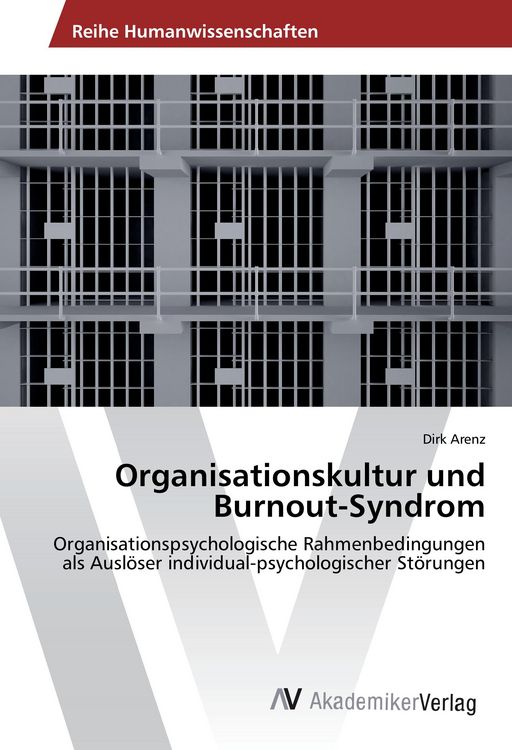 Produktbild: Organisationskultur und Burnout-Syndrom