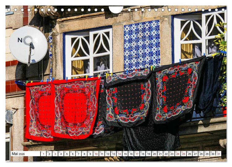 Produktbild: Porto - Charme am Douro (Wandkalender 2026 DIN A4 quer), CALVENDO Monatskalender