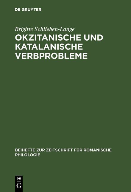 Produktbild: Okzitanische und katalanische Verbprobleme