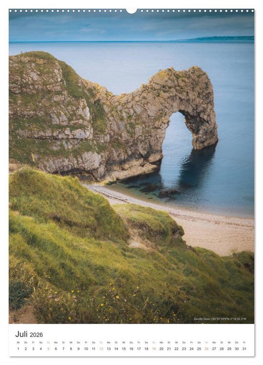 Produktbild: Roadtrip durch S&uuml;dengland (Wandkalender 2026 DIN A2 hoch), CALVENDO Monatskalender