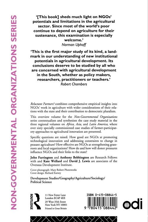 Produktbild: Reluctant Partners? Non-Governmental Organizations, the State and Sustainable Agricultural Development