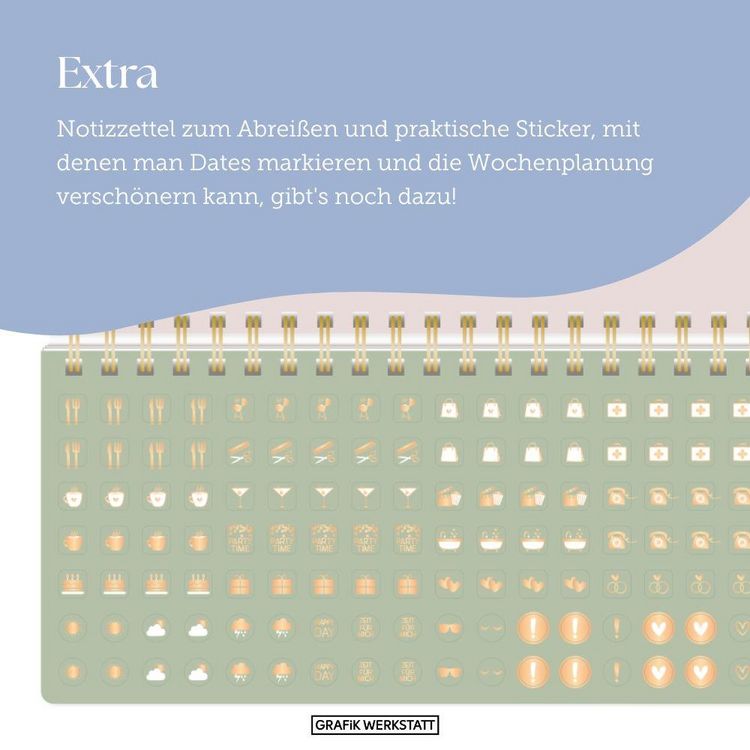 Produktbild: Wochenplaner 2027 Blumenmomente (mit Kalendarium)