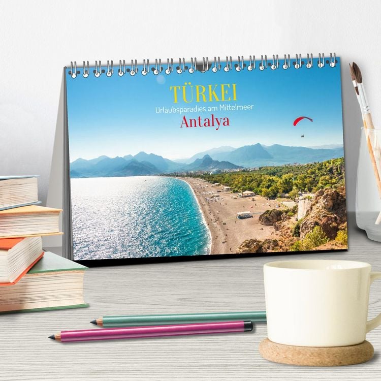 Produktbild: T&uuml;rkei, Antalya: Urlaubsparadies am Mittelmeer (Tischkalender 2026 DIN A5 quer), CALVENDO Monatskalender