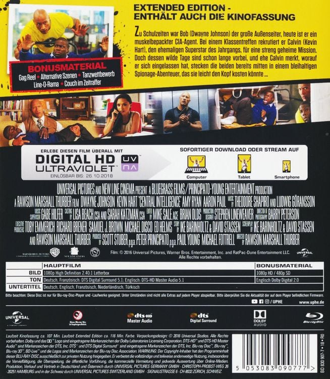 Produktbild: Central Intelligence - Extended Edition