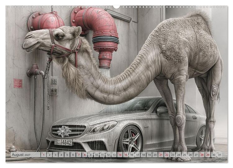 Produktbild: Das geheime Leben exzentrischer Tiere (Wandkalender 2027 DIN A2 quer), CALVENDO Monatskalender