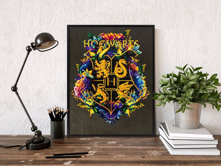 Produktbild: DIAMOND DOTZ - Diamond Painting Hogwarts Wappen