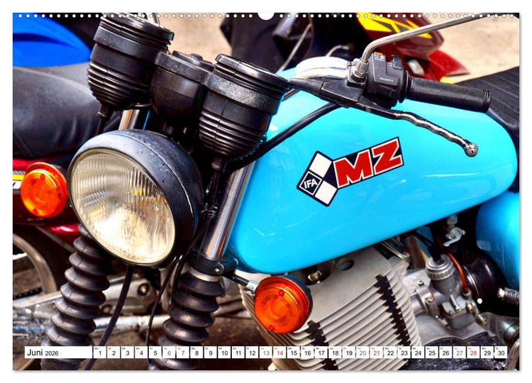 Produktbild: Motorrad-Legende MZ TS 150 - Ein Exportschlager der DDR (Wandkalender 2026 DIN A2 quer), CALVENDO Monatskalender