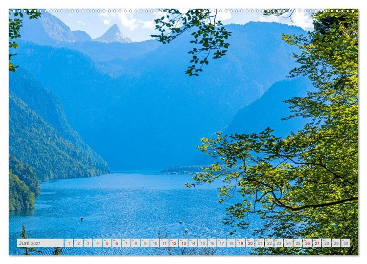Produktbild: Malerische Bergseen in den bayerischen Alpen (Wandkalender 2027 DIN A2 quer), CALVENDO Monatskalender