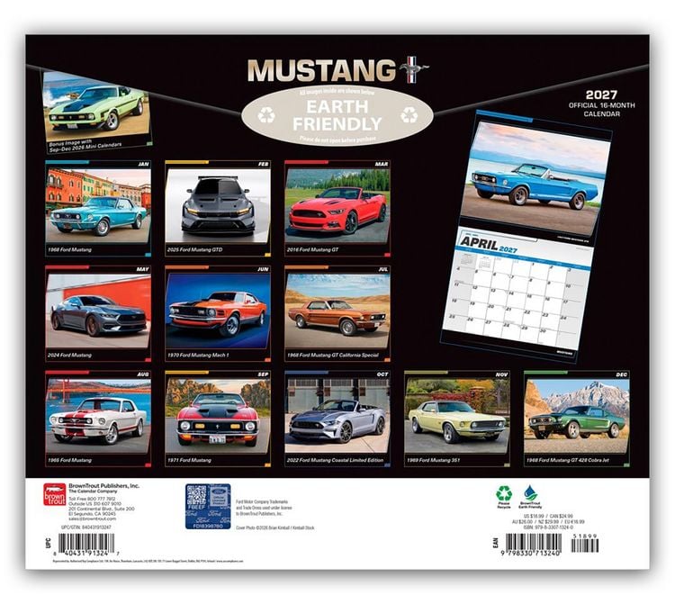 Produktbild: Mustang &ndash; Ford Mustang 2027 &ndash; 16-Monatskalender im Deluxe-Format