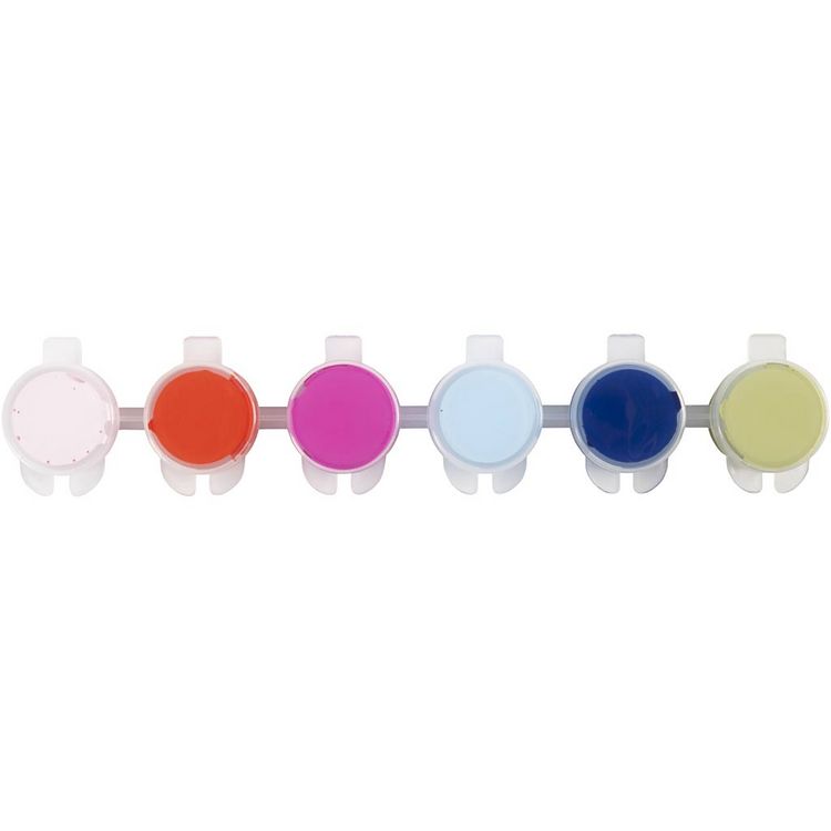 Produktbild: Creativ Company Hobbyfarbe Plus Color, Kr&auml;ftige Farben, 6x5 ml