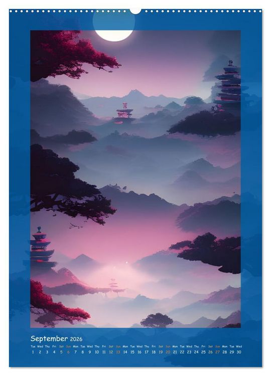 Produktbild: Moonlit Fantasies (Wall Calendar 2026 DIN A2 portrait), CALVENDO 12 Month Wall Calendar