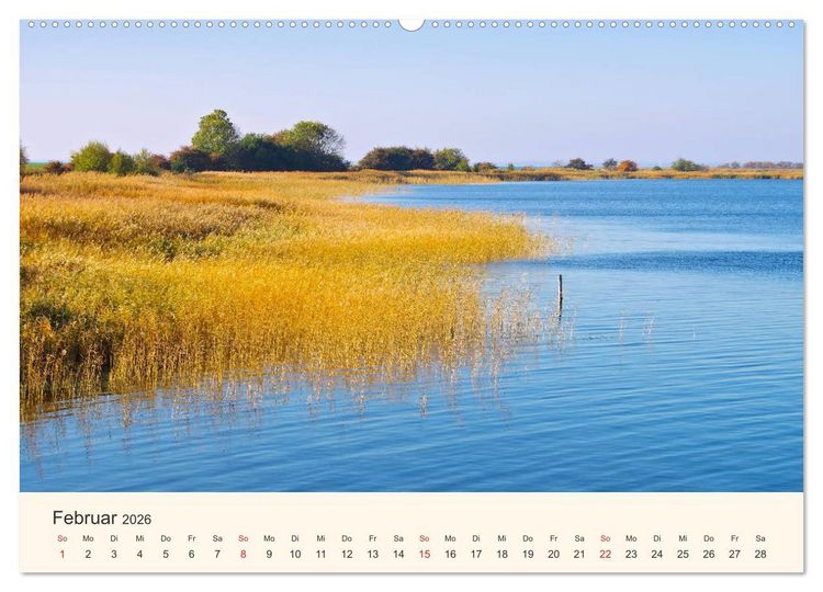 Produktbild: Ummanz - Naturparadies in der R&uuml;gener Boddenlandschaft (Wandkalender 2026 DIN A2 quer), CALVENDO Monatskalender